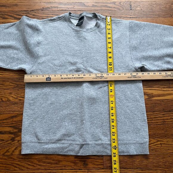 Pluma Outdoors Russell Athletics Men's M Blank Gray Crew Neck Sweatshirt Minimal - Picture 3 of 7